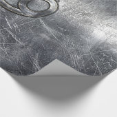 Kankerdiersymbool in gedempt decor cadeaupapier (Hoek)