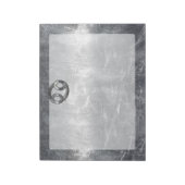 Kankerdiersymbool in gedempt decor notitieblok (Linkerzijde)