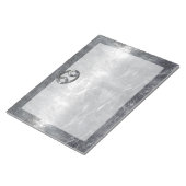 Kankerdiersymbool in gedempt decor notitieblok (Schuin)