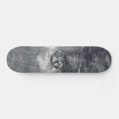 Kankerdiersymbool in gedempt decor persoonlijk skateboard (Horizontaal)