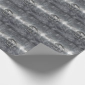 Kankerdiersymbool in industriële stijl cadeaupapier (Hoek)