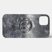 Kankerdiersymbool Industriële stijl Case-Mate iPhone Case (Achterkant (horizontaal))