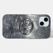 Kankerdiersymbool Industriële stijl Case-Mate iPhone Case (Achterkant (horizontaal))