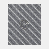 Kankerdiersymbool Industriële stijl Fleece Deken (Voorkant)