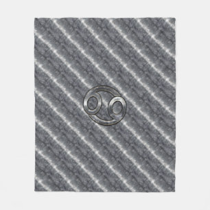 Kankerdiersymbool Industriële stijl Fleece Deken