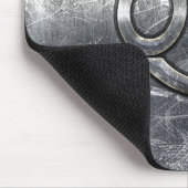 Kankerdiersymbool Industriële stijl Muismat (Hoek)