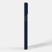 Kankerdiersymbool Navy Blue Carbon Fiber Case-Mate iPhone Case (Achterkant / Rechts)