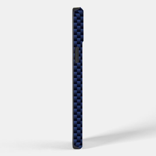Kankerdiersymbool Navy Blue Carbon Fiber Case-Mate iPhone Case (Achterkant / Rechts)