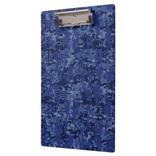 Kankerdiersymbool Navy Blue Digital Camouflage Klembord (Links)
