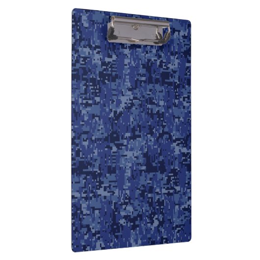 Kankerdiersymbool Navy Blue Digital Camouflage Klembord (Rechts)