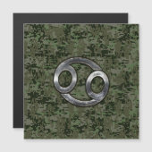 Kankerdiersymbool op groene digitale camo (Voorkant / Achterkant)