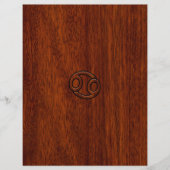 Kankerdiersymbool op Mahogany Style Decor (Voorkant)