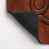 Kankerdiersymbool op Mahogany Style Decor Muismat (Hoek)