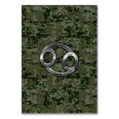 Kankerdiersymbool op Woodland Digital Camo Kaart (Voorkant)