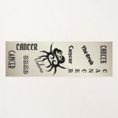 Kankerdiersymbool Persoonlijk Antiek goud Yogamat (Voorkant (horizontaal))