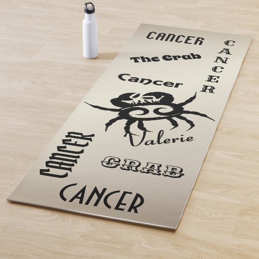 Kankerdiersymbool Persoonlijk Antiek goud Yogamat (In situ)