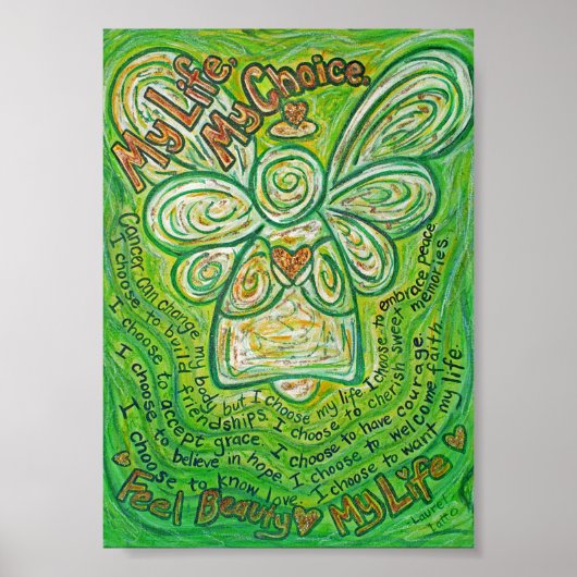 Kankergedicht Groene Engel waarin Poster wordt ges (Voorkant)