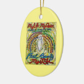 Kankergedicht White Angel Art Custom Gift Ornament (Links)