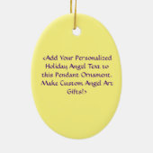 Kankergedicht White Angel Art Custom Gift Ornament (Achterkant)