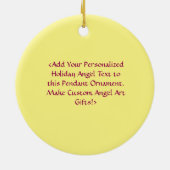 Kankergedicht White Angel Art Custom Gift Ornament (Achterkant)