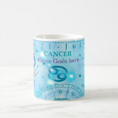  kankergezwel Aangepersonaliseerd teken Blauw Koffiemok (Center)