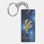 Kankergouden bord sleutelhanger (Voorkant Links)