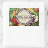 Kankergroente, gepersonaliseerd uit de keuken van  rechthoekige sticker (Tas)