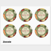 Kankergroente, gepersonaliseerd uit de keuken van  ronde sticker (Vel)