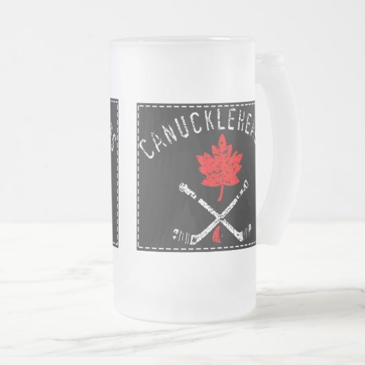 Kankerhoofd Matglas Bierpul (Voorkant rechts)