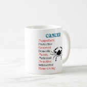 Kankerhoroscoop sterrenbeeld koffiemok (Voorkant rechts)