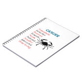 Kankerhoroscoop sterrenbeeld notitieboek (Linkerzijde)