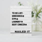 Kankerkaart bewerken aankondiging (Staand voorkant)