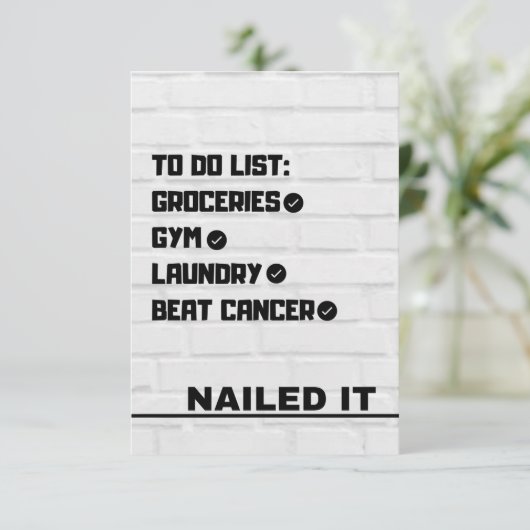 Kankerkaart bewerken aankondiging (Staand voorkant)