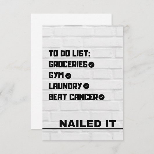 Kankerkaart bewerken aankondiging (Voorkant / Achterkant)