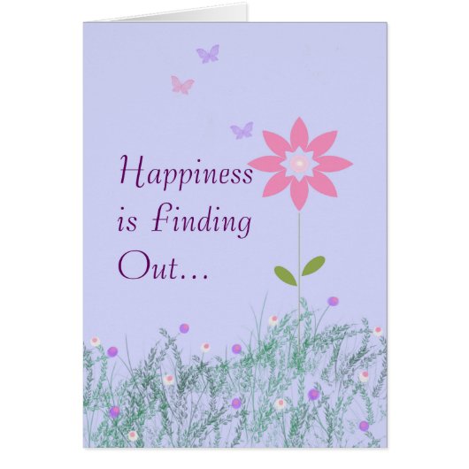 Kankerkloon Kaart met bloemen en vogels (Voorkant)