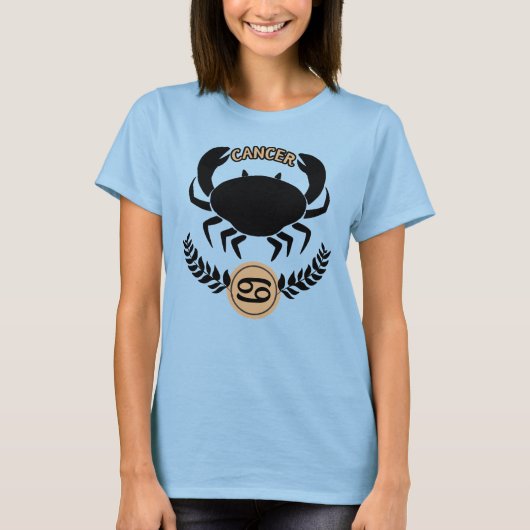 Kankerkrab astrologie geboorte teken zodiak horosc t-shirt (Voorkant)