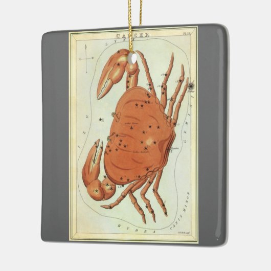 Kankerkrab  Constellatie, Urania's Mirror Keramisch Ornament (Links)