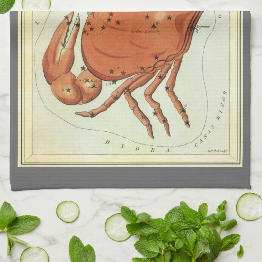 Kankerkrab  Constellatie, Urania's Mirror Theedoek (Gevouwen)