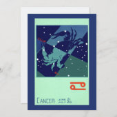 Kankerkrab Constellatie  Zodiac Astrologie (Voorkant / Achterkant)
