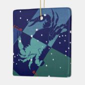 Kankerkrab Constellatie  Zodiac Astrologie Keramisch Ornament (Links)