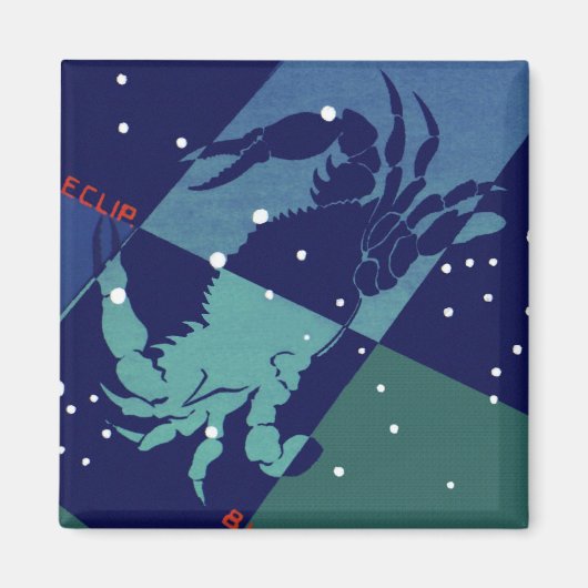 Kankerkrab Constellatie Zodiac Astrologie Magneet (Voorkant)