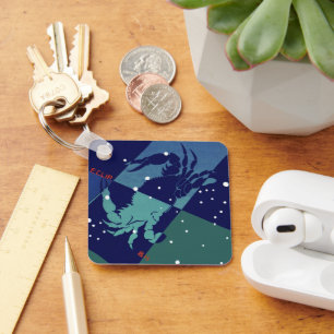 Kankerkrab Constellatie  Zodiac Astrologie Sleutelhanger