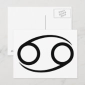 kankerkrab griekastrologie horoscoop zodiaal briefkaart (Voorkant / Achterkant)