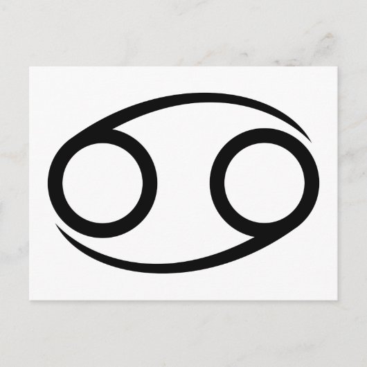 kankerkrab griekastrologie horoscoop zodiaal briefkaart (Voorkant)