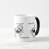  kankerkrab vertoont Grieks-achtige Zodiac Magische Mok (Voorkant rechts)