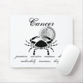 kankerkrab vertoont Grieks-achtige Zodiac Muismat (Met muis)