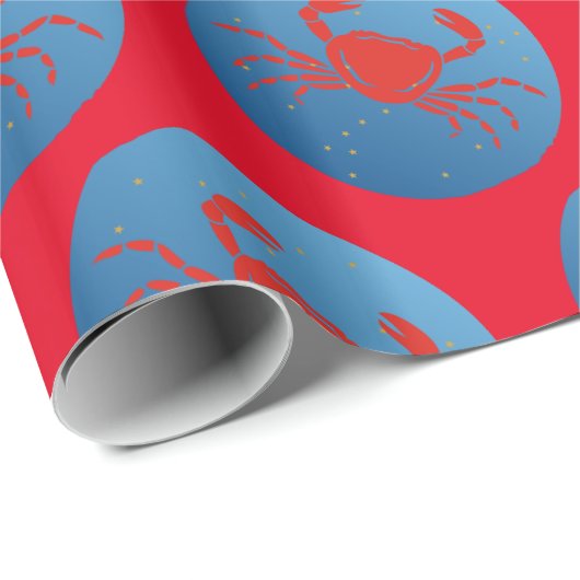 Kankerkrab Zodiac Thunder_Cove Cadeaupapier (Rol Hoek)