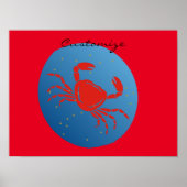 Kankerkrab Zodiac Thunder_Cove Poster (Voorkant)