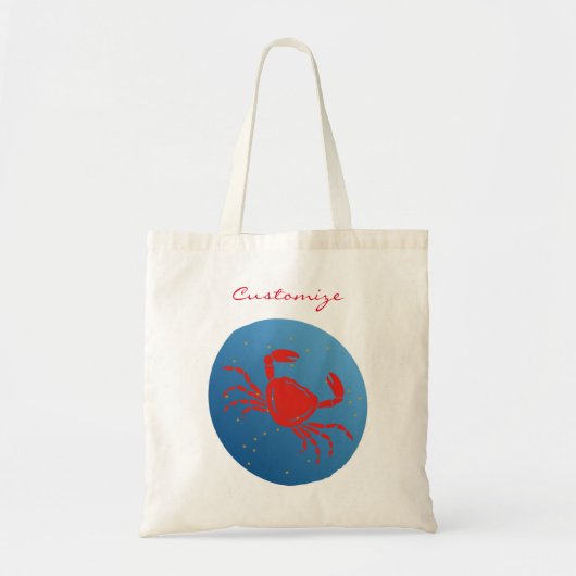 Kankerkrab Zodiac Thunder_Cove Tote Bag (Voorkant)