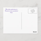 Kankerkruiswoord Briefkaart (Achterkant)